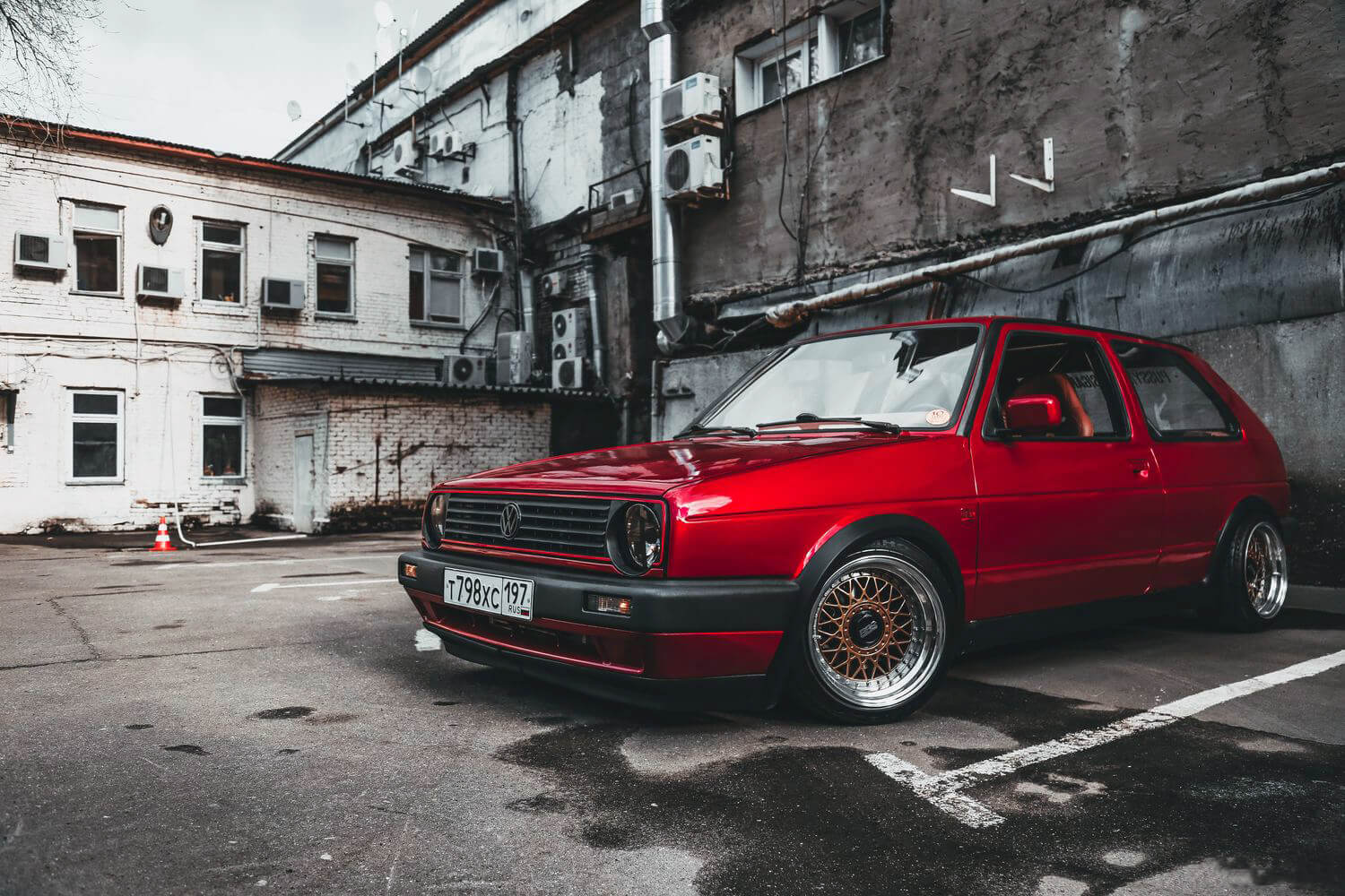 mk2 golf slammed